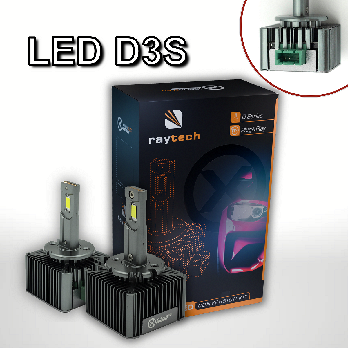 3rayech Rose LED крушки D3S RayTech 70W 5500K | CANBUS премиум клас